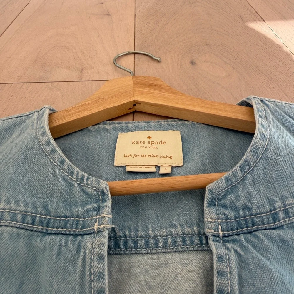 [Kate Spade] Blue and Cream Denim Dress - Picture 4 of 13